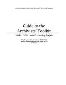 Guide to the Archivists’ Toolkit