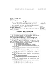 PUBLIC LAW 109–482—JAN. 15, STATPublic Law 109–482