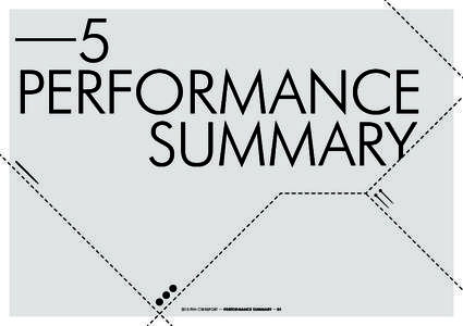 —5 PERFORMANCE 	SUMMARY 2013 PVH CSR REPORT — PERFORMANCE SUMMARY — 01  PERFORMANCE SUMMARY