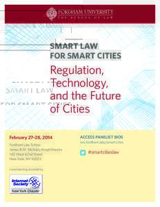 SMART LAW FOR SMART CITIES Regulation, Technology, and the Future