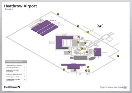 Navigation (page 1 of 6) Heathrow Airport overview 1  Check-in (ground floor)