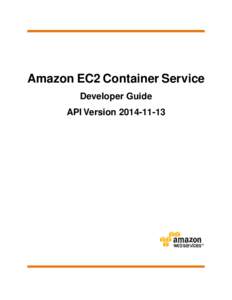 Amazon EC2 Container Service Developer Guide