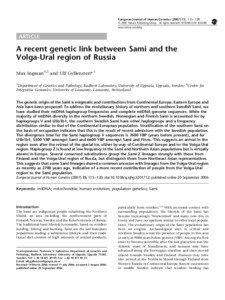 European Journal of Human Genetics[removed], 115–120 & 2007 Nature Publishing Group All rights reserved[removed] $30.00 www.nature.com/ejhg
