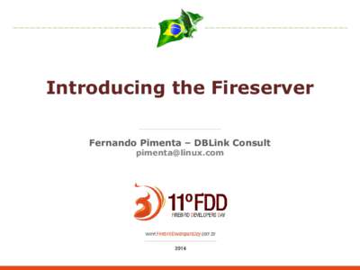 Introducing the Fireserver Fernando Pimenta – DBLink Consult [removed] FireServer Project