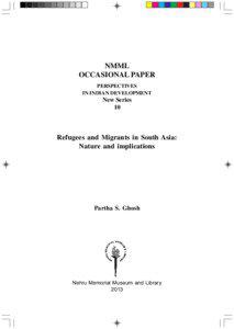 NMML OCCASIONAL PAPER PERSPECTIVES