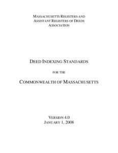 Deed Indexing Standards  (Version 3