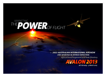 Airshow 2013 Media Kit_V:15 PM Page 1  MARKETING POWEROF FLIGHT