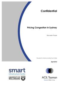 Confidential  Pricing Congestion in Sydney Discussion Paper