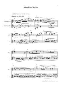 1  Mondrian Studies 3. Ash (B-flat clarinet & E-flat clarinet) 45