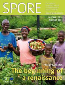 The magazine for agricultural and rural development in ACP countries  http://spore.cta.int
