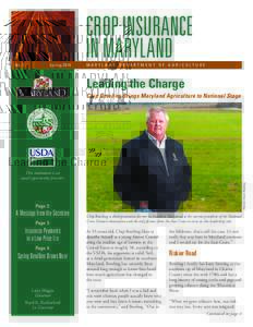 CROP INSURANCE IN MARYLAND No. 2 Spring 2016