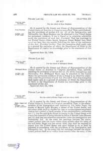 A86  PRIVATE LAW 441-JUNE 22, 1954 Private Law[removed]Stat. 182.