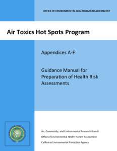 February 2015, Air Toxics Hot Spots Program Risk Assessment Guidelines, Appendices
