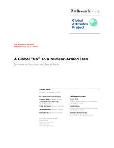 Microsoft Word - Pew Global Attitudes Project Iran Report FINAL May 18, 2012.docx