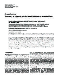 Hindawi Publishing Corporation Journal of Marine Biology Volume 2012, Article ID[removed], 18 pages doi:[removed][removed]Research Article