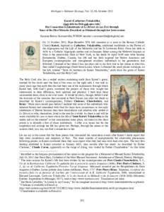 Kateri Tekakwitha / Christianity / Pierre Cholenec / Pontchartrain / Ste. Anne de Detroit Catholic Church / Franois-Marie Picot de Belestre / Catholicism