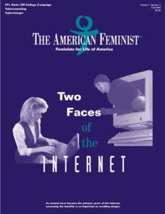 FFL Kicks Off College Campaign Telecommuting Cyberdanger Volume 7, Number 3 Fall 2000