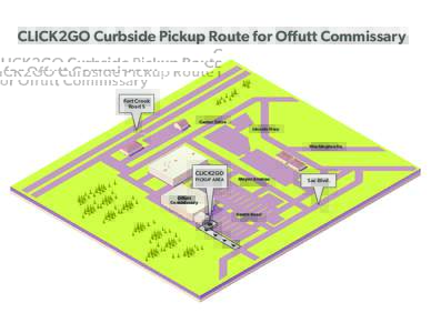 CLICK2GO Curbside Pickup Route for Offutt Commissary  Fort Crook Road S Custer Drive Lincoln Hwy