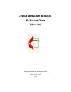 United Methodist Bishops Ordination ChainGeneral Commission on Archives and History Madison, New Jersey