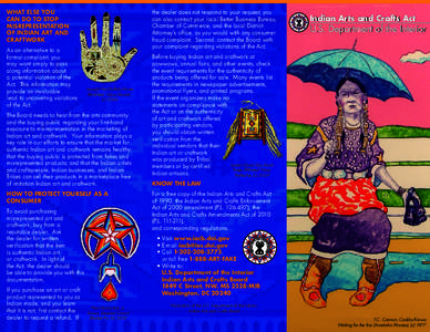 Native American art / United States trademark law / Paraguayan Indian art / United States / Hopi people / State recognized tribes in the United States / Kiowa people / Americas / Country of origin / Indian Arts and Crafts Act
