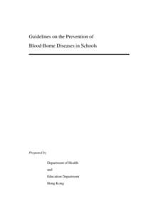 Guidelines On The Prevention Of Blood-Borne Diseases In Schools (2001)
