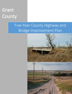 Grant County Five-Year County Highway and Bridge Improvement Plan  Table of Contents