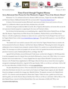 Microsoft Word - Historic Homes Press Release - FINAL.doc