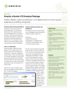 Empirix xCentrix LTE Analysis Package