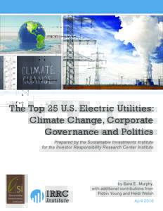 Ceres / Climate change mitigation / Sempra Energy / Climate risk / American Electric Power / Portland Energy Conservation / Exelon / Investor Network on Climate Risk / Carbon Disclosure Project