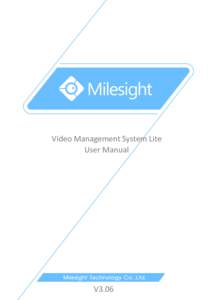 Video Management System Lite User Manual V3.06  User Manual