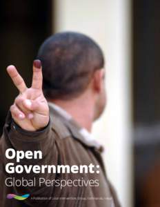 Open Government : Global Perspectives A Publication of Local Interventions Group, Kathmandu, Nepal