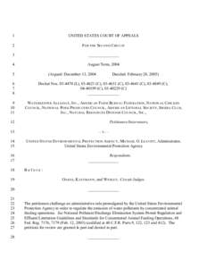 Text of the Second Circuit Court Decision for the CAFO Rule