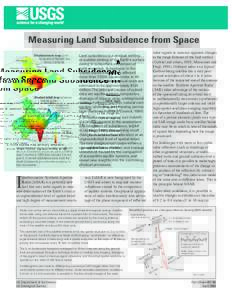 Measuring Land Subsidence from Space Palo Alto Mountain View Sunnyvale Santa Clara