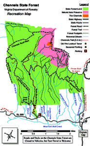Legend  Channels State Forest State Forest Land