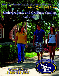 Southeastern Oklahoma State University  Undergraduate and Graduate Catalog[removed]www.SE.edu