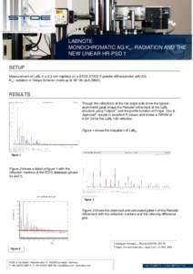 Labnote - Monochromatic AG Ka1-Radiation and the linear HR-PSD 1