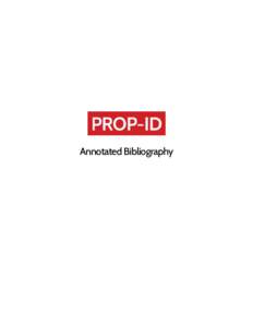 Annotated Bibliography  Introduction An Overview of this Annotated Bibliography  To supplement the research that we conducted into global