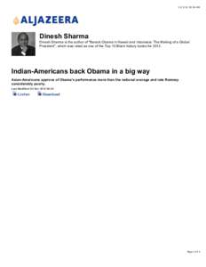 [removed]:16 AM  Dinesh Sharma Dinesh Sharma is the author of 