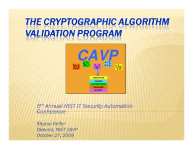 The Cryptographic Algorithm Validation Program