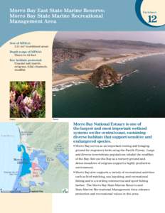 Morro Bay East State Marine Reserve; Morro Bay State Marine Recreational Management Area Factsheet