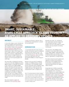 Smart, Sustainable: a Life Cycle Approach to Fuel Economy as Applied to Dredging Vessels 5  JEAN-BAPTISTE DE CUYPER, BERT ANSOMS AND BART VERBOOMEN SMART, SUSTAINABLE: A LIFE CYCLE APPROACH TO FUEL ECONOMY