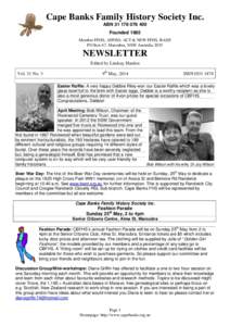 Microsoft Word - May 2014 Newsletter Page 1.docx