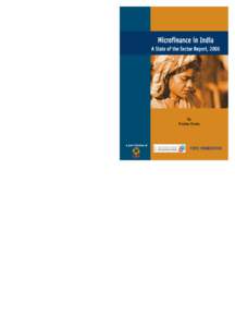 Microfinance in India A State of the Sector Report, 2006 By Prabhu Ghate