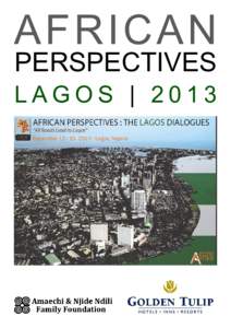 AFRICAN PERSPECTIVES LAGOS | 2013 Conference Announcement