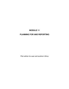Microsoft Word - Module 11 Planning and Reporting E&SA.doc