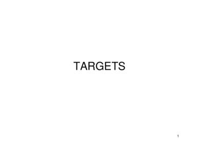 TARGETS  1 Overall Statewide Savings Target • Statewide Current GPCD 192