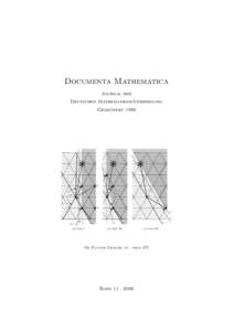 Documenta Mathematica Journal der Deutschen Mathematiker-Vereinigung ¨ ndet 1996 Gegru