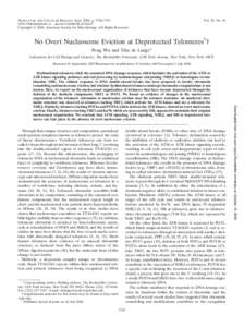 MOLECULAR AND CELLULAR BIOLOGY, Sept. 2008, p. 5724–[removed]/$08.00⫹0 doi:[removed]MCB[removed]Copyright © 2008, American Society for Microbiology. All Rights Reserved. Vol. 28, No. 18