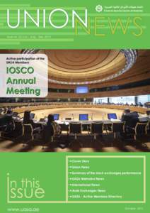 Issue no. (2) July. - Aug. - Sep[removed]Active participation of the UASA Members  IOSCO
