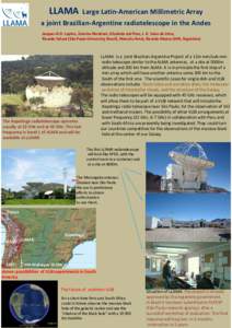 Astronomy / Observational astronomy / Astronomical imaging / Radio telescopes / Astronomical instruments / Interferometry / Geodesy / Very-long-baseline interferometry / Large Latin American Millimeter Array